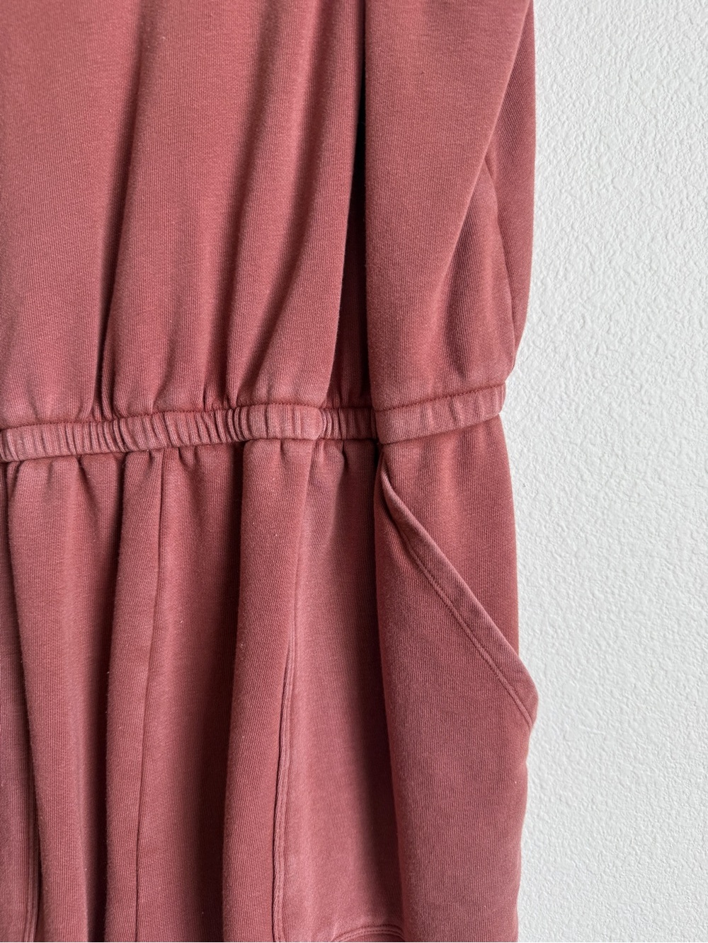 Aerie Mauve Tie Shoulder Comfy Lounge Everyday Basic Romper Women’s Size Large - Picture 3 of 5
